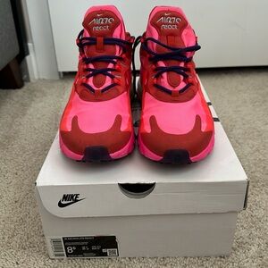 Nike Air Max 270 React Womens Mystic Red/Bright Crimson - Sz 8.5